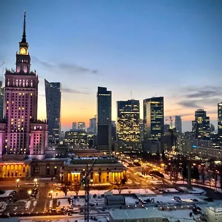 Super Red Centrum View In Town 2x Metro Fast Wifi 300 Mbs Netflix Appletv Smarttv Spotify Panorama Miasta Apartament Warszawa
