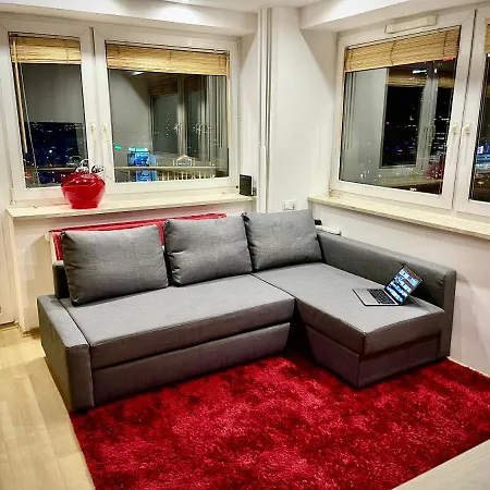 Super Red Centrum View In Town 2x Metro Fast Wifi 300 Mbs Netflix Appletv Smarttv Spotify Panorama Miasta Apartament
