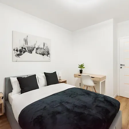 Bliska Wola Navy Blue Business Apartment
