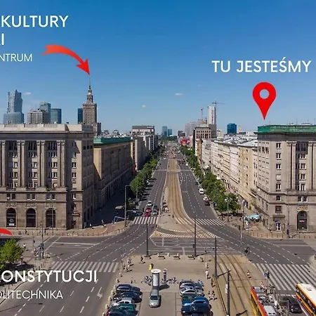 Apartment Lux Apartament W Centrum, Plac Konstytucji, Klimatyzacja, Widokowy