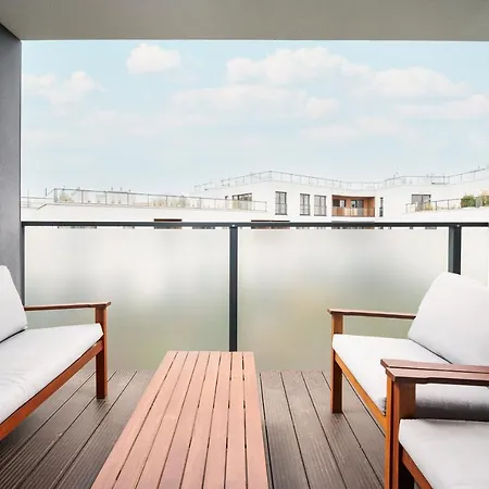 Bluszczanska Blue Modern Apartment Warsaw