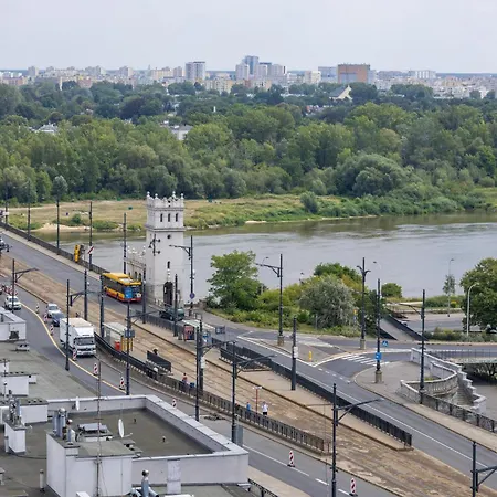 On The 15th Floor With A View Of The Panorama By Renters Warsaw