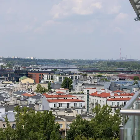On The 15th Floor With A View Of The Panorama By Renters Apartment Warsaw