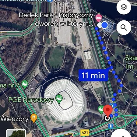 Dedek Park - Historyczny Dworek W Pieknym Parku Skaryszewskim Obok Stadionu Narodowego 3* Warsaw