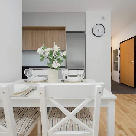 Air Conditioned In With Parking, Balcony And Bathtub By Renters * Warsaw