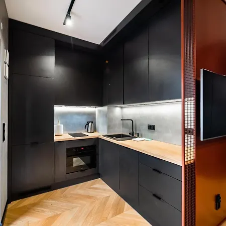 Browary Warszawskie Industrial Studio Apartment Warsaw