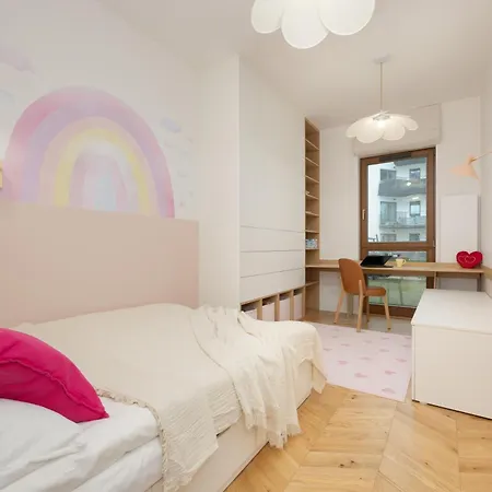 Lux Pastel Oasis Family With Parking & Gym By Renters Prestige Lägenhet